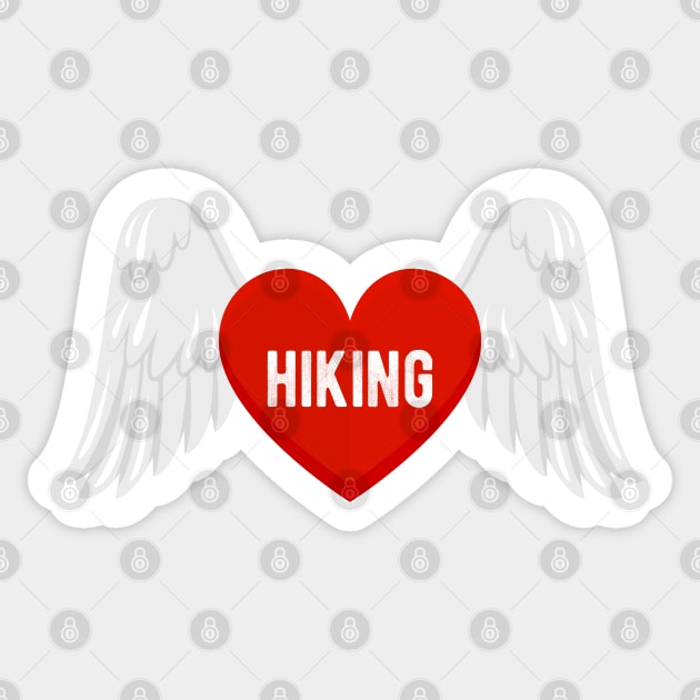 I love Hiking Sticker by Eric Okore